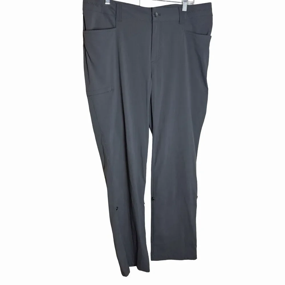Eddie Bauer Women's Size 16 Gray Sightscape Horizon Convertible Roll Up Pants